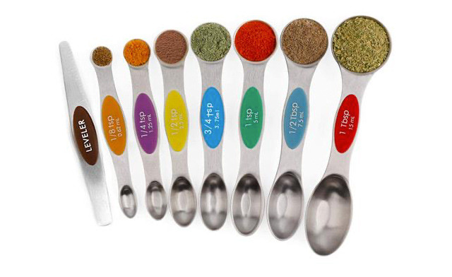 Image of $20 for a Stainless Steel Magnetic Measuring Spoon Kit (a $39 Value)