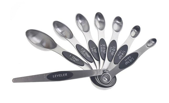 Image of $20 for a Stainless Steel Magnetic Measuring Spoon Kit (a $39 Value)