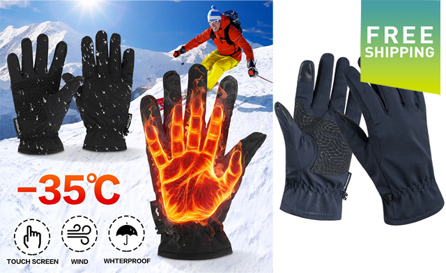 Image of $25.95 for Waterproof Fleece Thermal Gloves (a $49 Value)