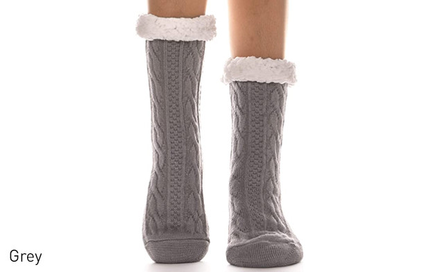 Image of $19.67 for a Pair of Women's Fuzzy Socks (a $52.50 Value)