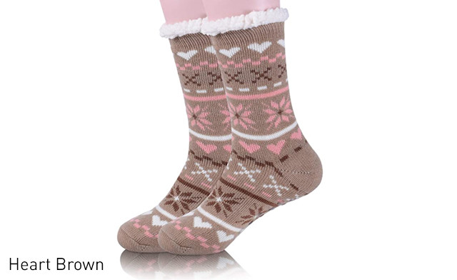 Image of $19.67 for a Pair of Women's Fuzzy Socks (a $52.50 Value)