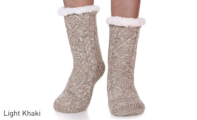 Image of $19.67 for a Pair of Women's Fuzzy Socks (a $52.50 Value)