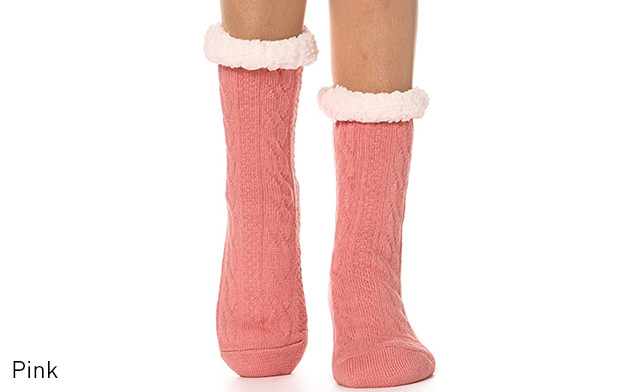 Image of $19.67 for a Pair of Women's Fuzzy Socks (a $52.50 Value)