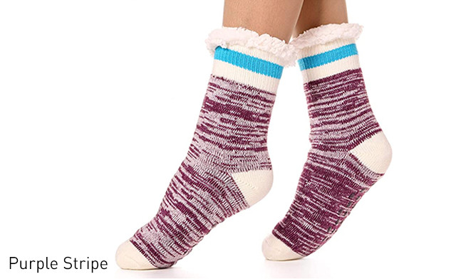 Image of $19.67 for a Pair of Women's Fuzzy Socks (a $52.50 Value)