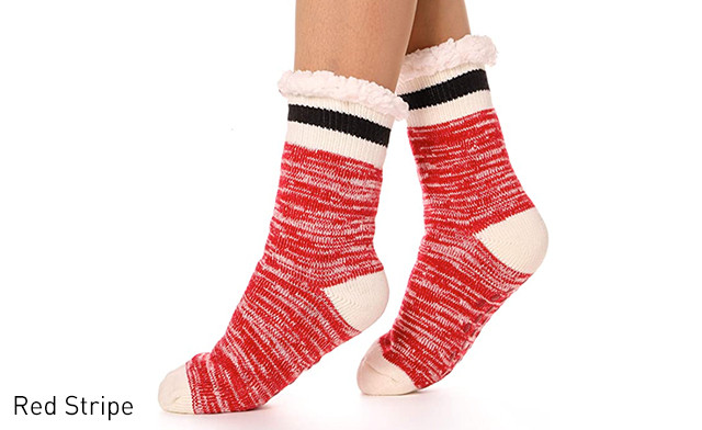 Image of $19.67 for a Pair of Women's Fuzzy Socks (a $52.50 Value)