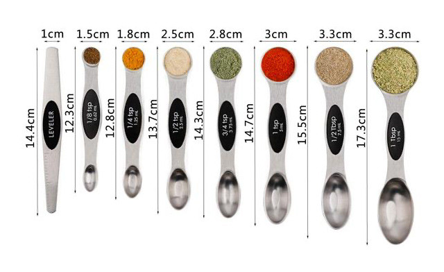 Image of $20 for a Stainless Steel Magnetic Measuring Spoon Kit (a $39 Value)