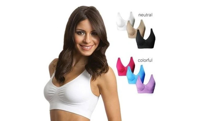Image of $24.95 for a 3-Pack of Seamless Miracle Bras with Removable Pads (a $60 Value)