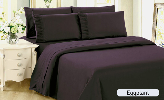 Image of Up to 73% off a 6-Piece Solid Sheet Set