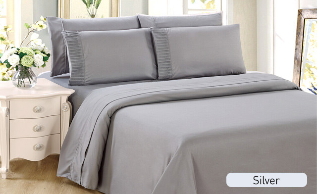 Image of Up to 73% off a 6-Piece Solid Sheet Set