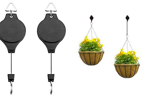 Image of Up to 62% off Retractable Hanging Basket Hooks