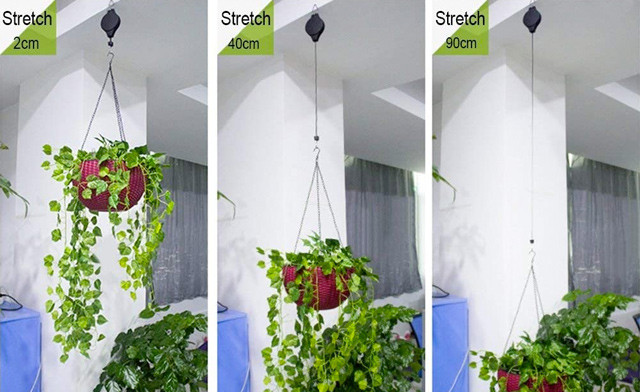 Image of Up to 62% off Retractable Hanging Basket Hooks