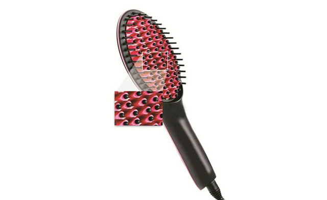 Image of Up to 59% off a Portable Hair Straightener Brush 