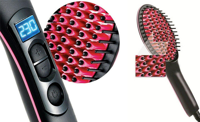 Image of Up to 59% off a Portable Hair Straightener Brush 