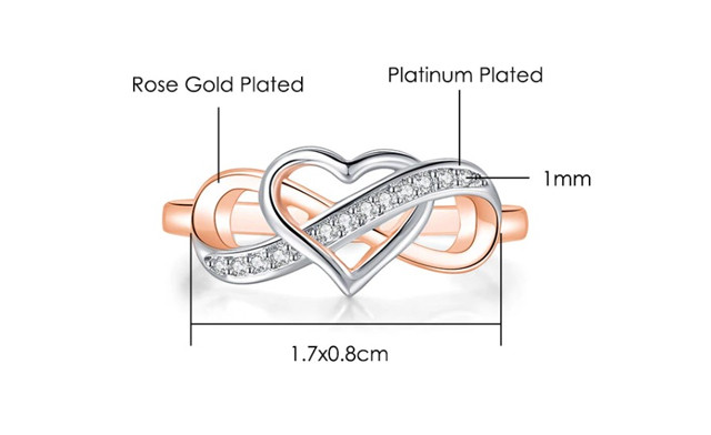 Image of $19.95 for a Heart Infinity Knot Ring (a $65 Value)