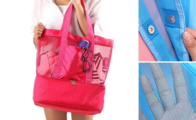 Image of $23.95 for a Beach Tote with Detachable Cooler Bag (a $59.99 Value)