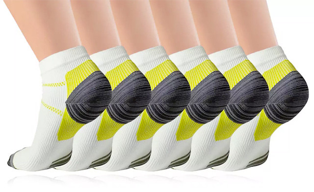 Image of $17.95 for a 6-Pack of Plantar Fasciitis Compression Socks (a $50 Value)