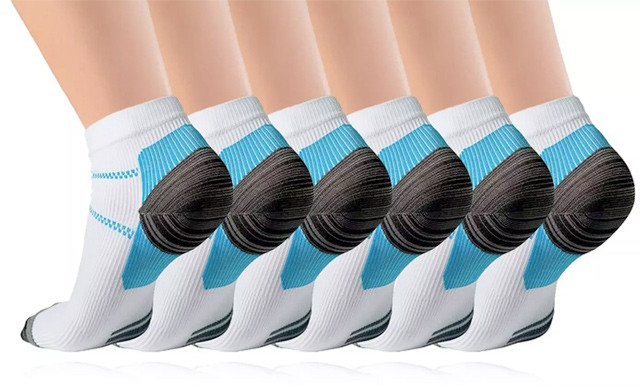 Image of $17.95 for a 6-Pack of Plantar Fasciitis Compression Socks (a $50 Value)