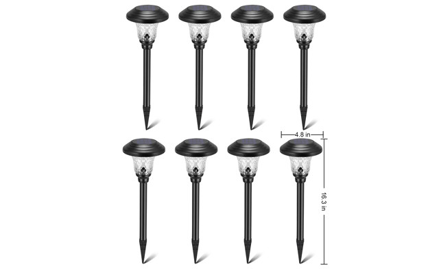 Image of $41.95 for an 8-Pack of Waterproof Solar Garden Lights (a $159.99 Value)