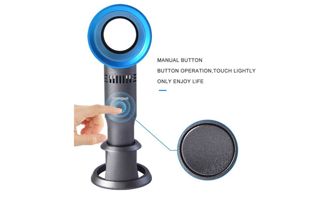 Image of $19.95 for a Handheld Blade-Less Fan w/ USB Charging (a $39.99 Value)