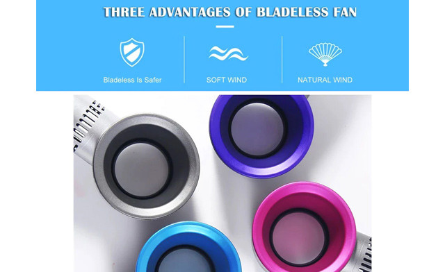 Image of $19.95 for a Handheld Blade-Less Fan w/ USB Charging (a $39.99 Value)