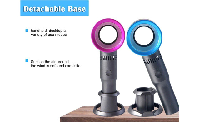Image of $19.95 for a Handheld Blade-Less Fan w/ USB Charging (a $39.99 Value)