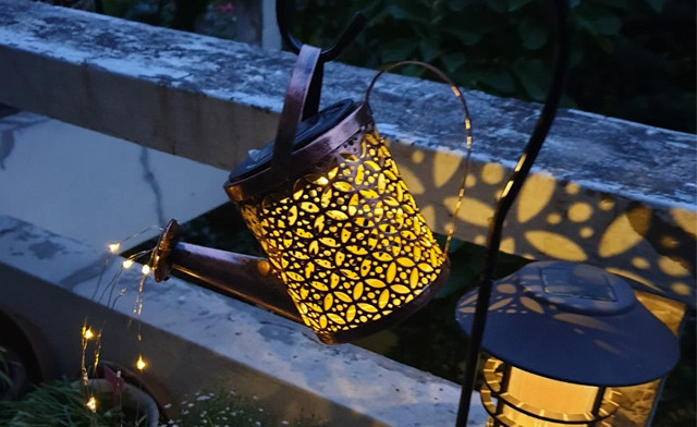 Image of Up to 60% Off Solar Watering Can Garden Lights