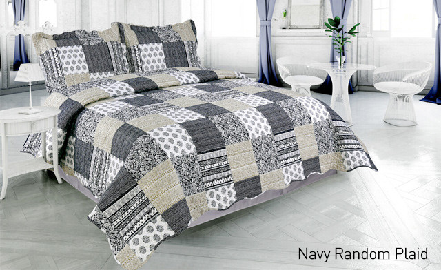 Image of Up to 71% off an Elegant Pinsonic Printed Reversible Quilt Set