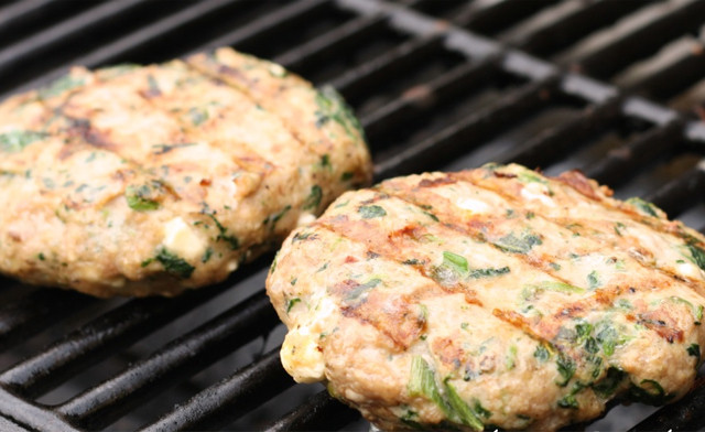Image of $60 for 40 x 4oz Spinach & Feta Chicken Burgers (a $86 Value) - Voted Best Burger