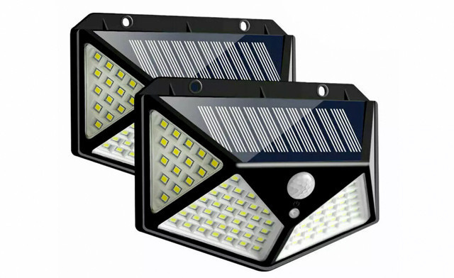 $21.46 for a 2-Pack of Solar Powered Motion Sensor Lights (an $80 Value) $21.46 for a 2-Pack of Solar Powered Motion Sensor Lights (an $80 Value)