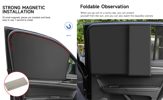 Image of $28.95 for a 4-Piece Magnetic Car Shades Set (a $59.99 Value)