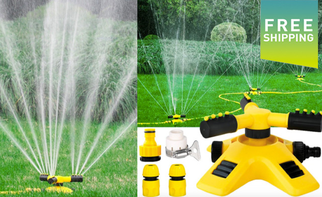 Image of $17.95 for a Triple Head Spinning Sprinkler (a $42.99 Value)