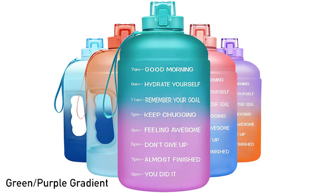 Image of $35 for a Large 1 Gallon Motivational Water Bottle (a $55 Value)