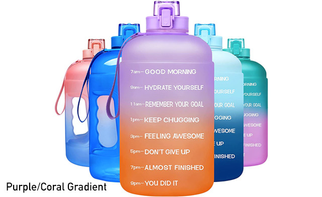 Image of $35 for a Large 1 Gallon Motivational Water Bottle (a $55 Value)