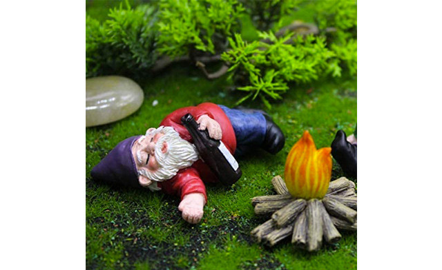 Image of $20.95 for a 4-Piece Mini Drunk Garden Gnome Set (a $49 Value)