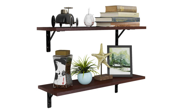 $21.95 for a 2-Pack of Wall-Mounted Shelves (a $56 Value) | WagJag $21.95 for a 2-Pack of Wall-Mounted Shelves (a $56 Value) | WagJag