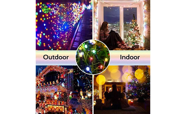 Image of $27.66 for 100 LED Outdoor Solar String Lights - 12 Meters (an $84 Value)