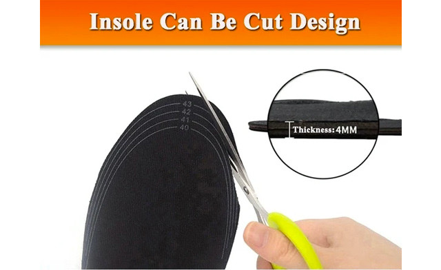 Image of $19.95 for a USB Electric Heated Black Shoe Insoles (a $39 Value)