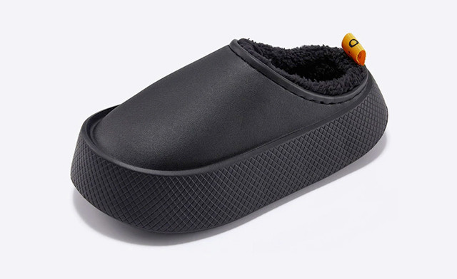 Image of $45 for Fuzzy Platform Slippers (a $99 Value)