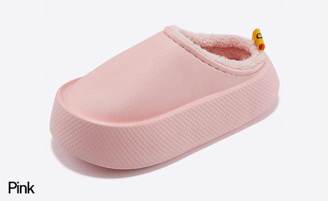 Image of $45 for Fuzzy Platform Slippers (a $99 Value)