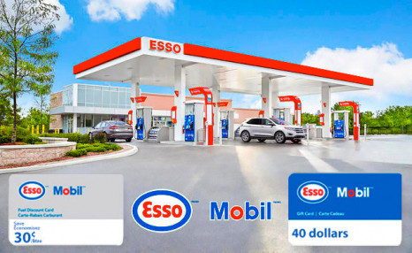 Black Friday Flash Sale! Esso™ and Mobil™: Save on Fuel with a 30 cent Fuel Discount and Gift Card Bundle Black Friday Flash Sale! Esso™ and Mobil™: Save on Fuel with a 30 cent Fuel Discount and Gift Card Bundle