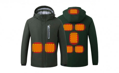 $99 for a Heated Men's Hooded Jacket (a $194.99 Value) $99 for a Heated Men's Hooded Jacket (a $194.99 Value)
