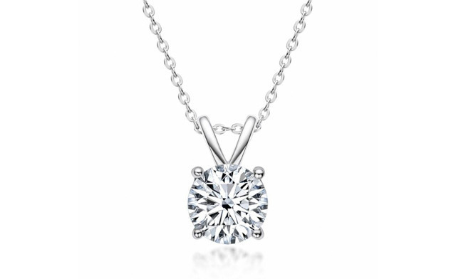 $97.95 for a 1 Carat Moissanite Pendant Necklace (an $849 Value) $97.95 for a 1 Carat Moissanite Pendant Necklace (an $849 Value)