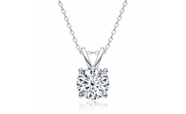 $97.95 for a 1 Carat Moissanite Pendant Necklace (an $849 Value)