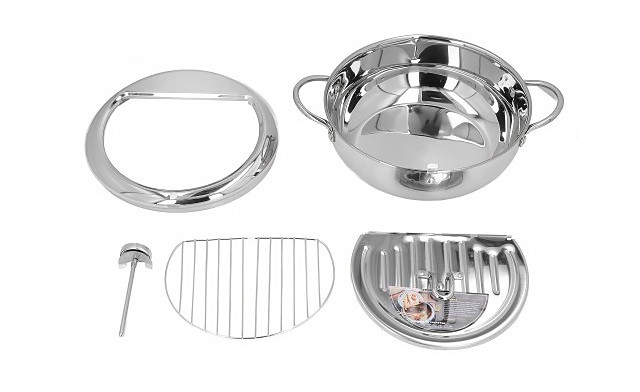 Image of $33.95 for a 3.4L Stainless Steel Deep Fryer Pot with Thermometer (a $69.99 Value)