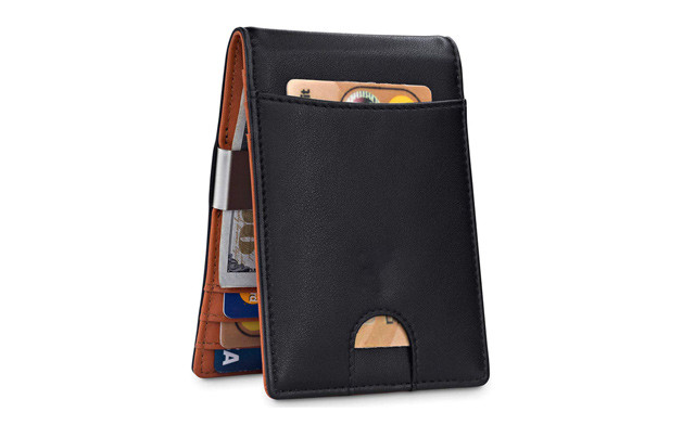 Image of $26.95 for an RFID Slim Wallet w/ Money Clip (a $68.99 Value)