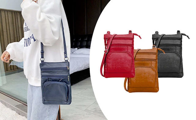 Image of $29.95 for a Women's Genuine Leather Crossbody Bag (a $79 Value)