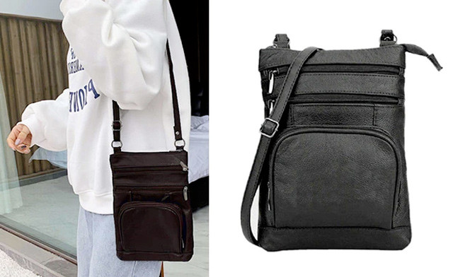 Image of $29.95 for a Women's Genuine Leather Crossbody Bag (a $79 Value)