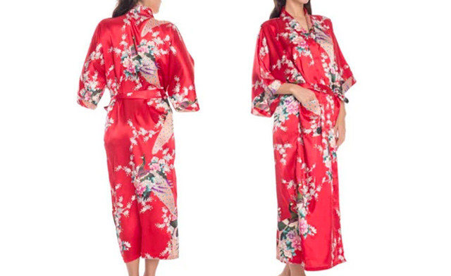 Image of $25 for a Satin Robe Dressing Gown (a $79.99 Value)