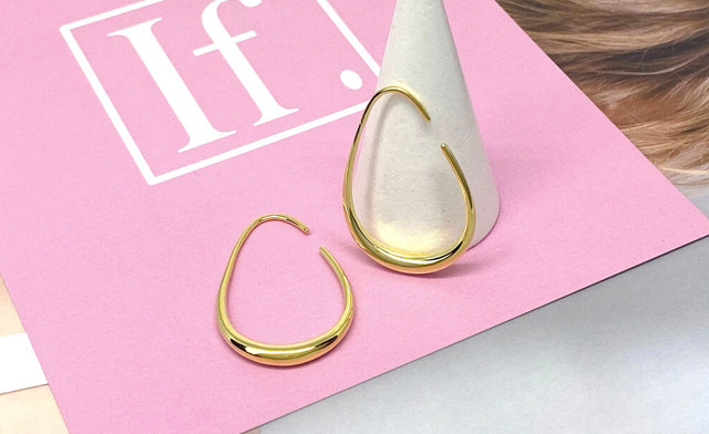 Image of $29.95 for Gold Vermeil Oval Hoop Earrings (a $99 Value)