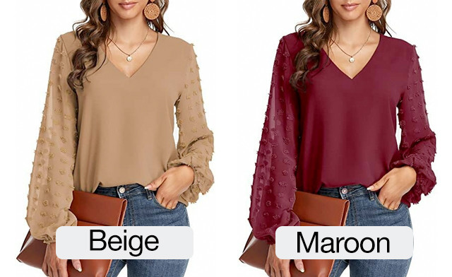 Image of $34.95 for a Women's Long Sleeve Blouse (a $72.50 Value)